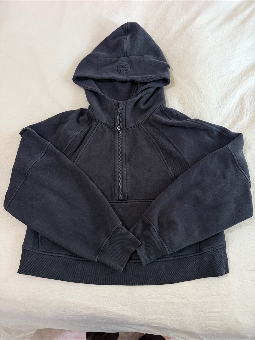 lululemon athletica Kids Black Quarter-Zip Hoodie